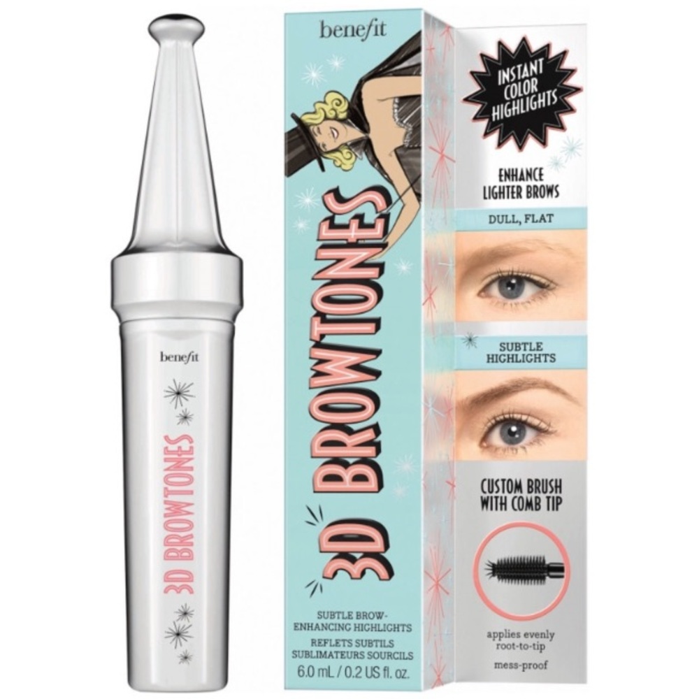 NWOB: benefit 3D brow tones brow gel shade 2